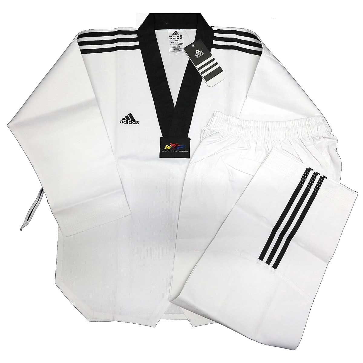 adidas sporting goods Adidas ADI-CLUB TAEKWONDO UNIFORM 3 STRIPES WTF approved