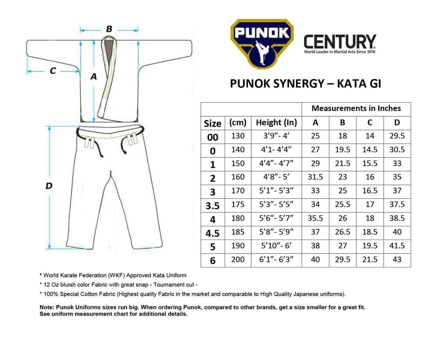 BlackBeltShop Sporting Goods Punok Takyon Kumite Gi Set WKF approved