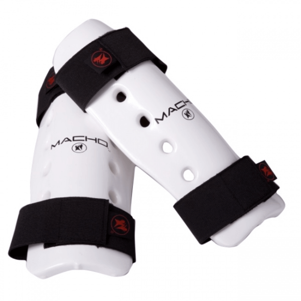 Macho sporting goods white / child Macho Dyna Karate martial Arts Shin Guards