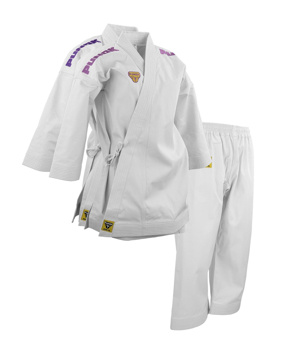 BlackBeltShop Sporting Goods 1 Punok Takyon Kata Gold Set - Purple/Pink