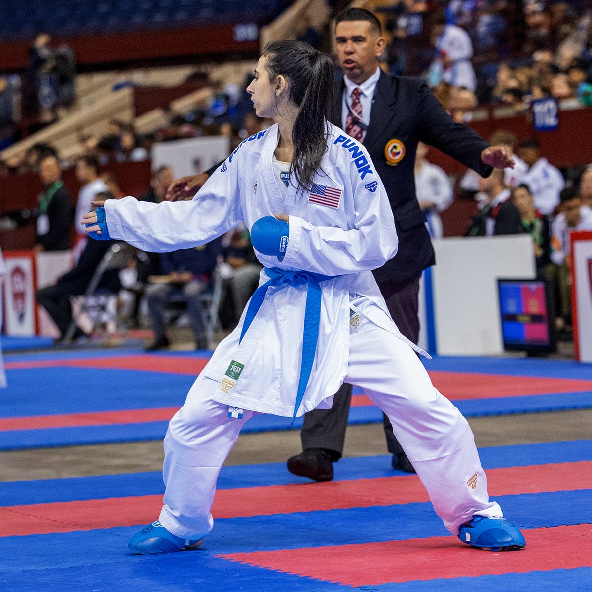 BlackBeltShop Sporting Goods Punok Takyon Gold Kumite Gi Set WKF approved