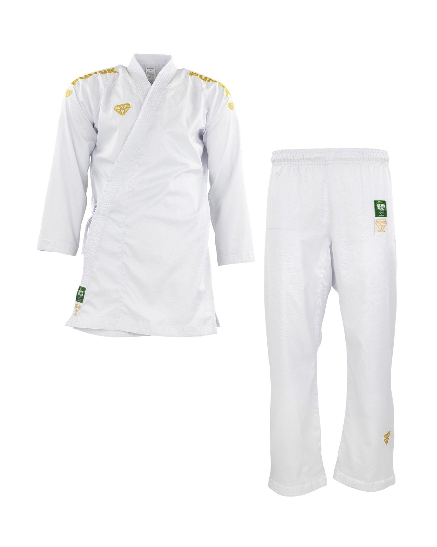 BlackBeltShop Sporting Goods Punok Takyon Gold Kumite Gi Set WKF approved