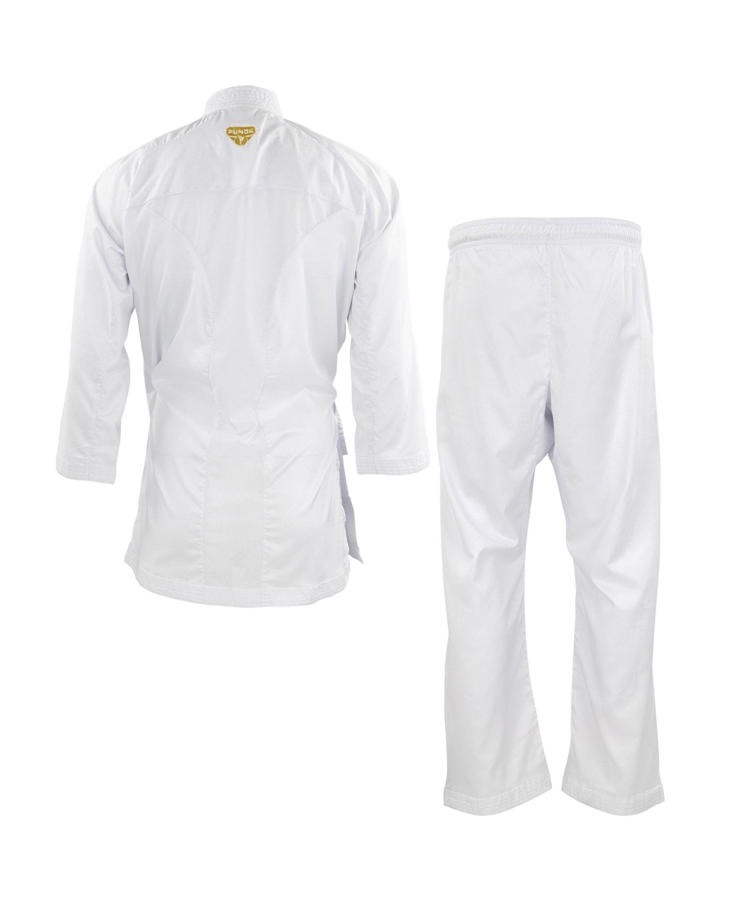 BlackBeltShop Sporting Goods Punok Takyon Gold Kumite Gi Set WKF approved