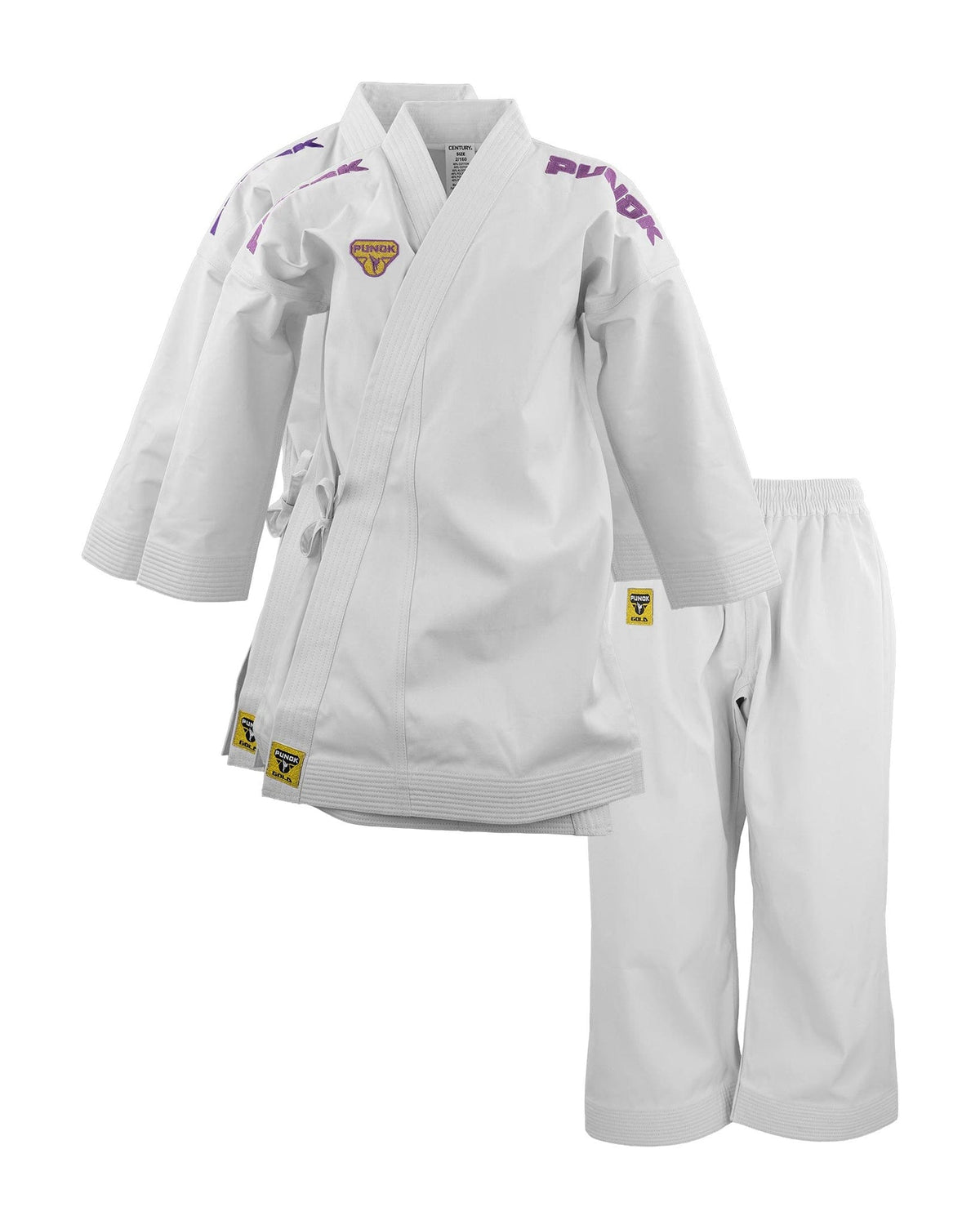 BlackBeltShop Sporting Goods Punok Takyon Kata Gold Set - Purple/Pink