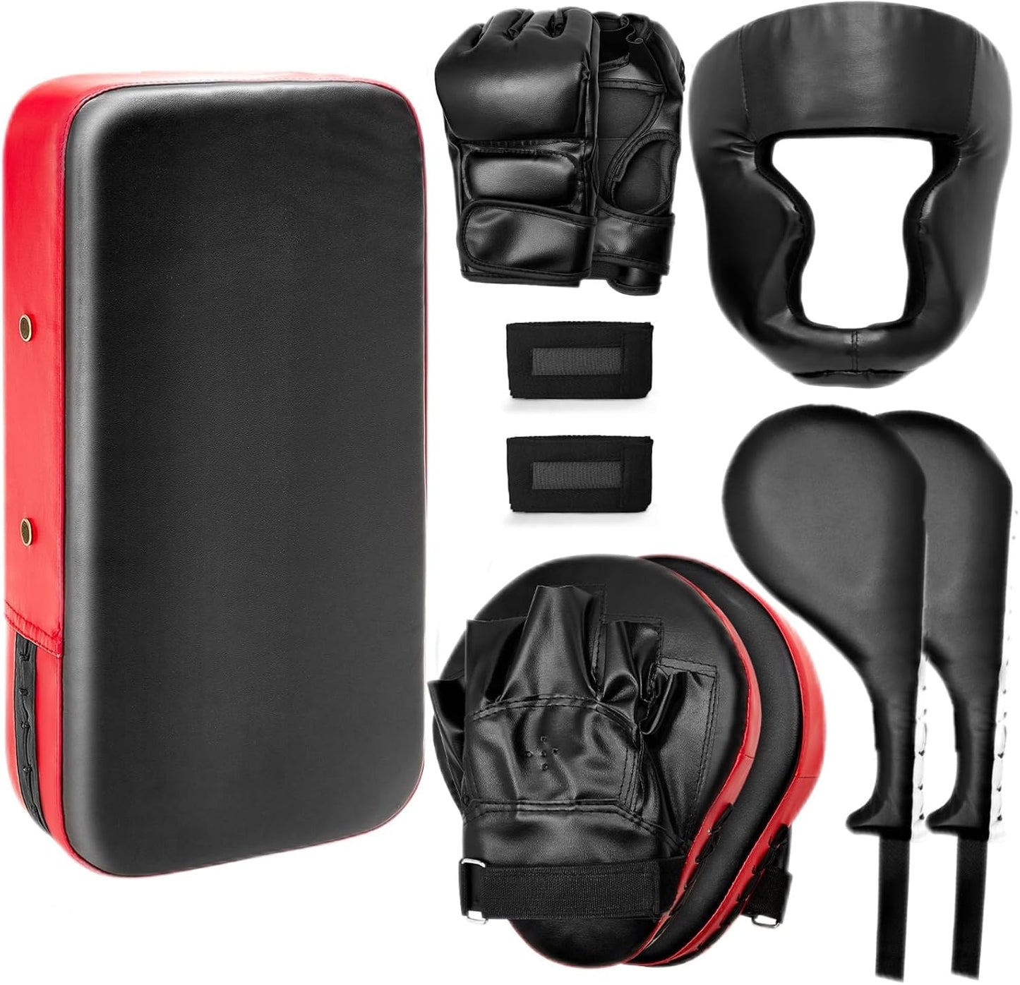 BlackBeltShop sporting goods Black 10 in 1 Taekwondo Kick Pad Boxing Training Equipment