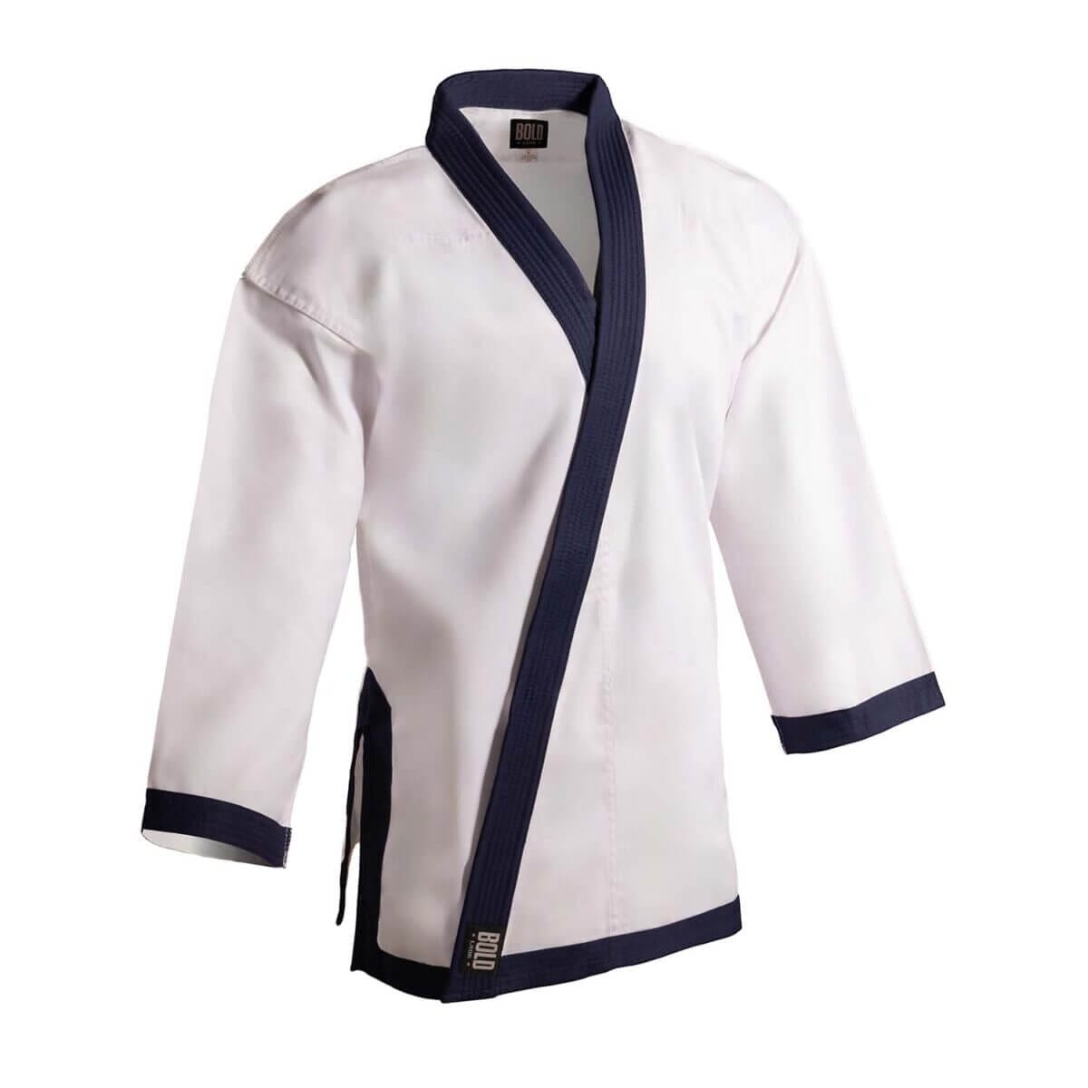 boldlook sporting goods Blue / 2- 5'2"/ 125 lbs 8.5OZ SUPER MIDDLEWEIGHT TOPS WITH FULL TRIM TSD Tang Soo do