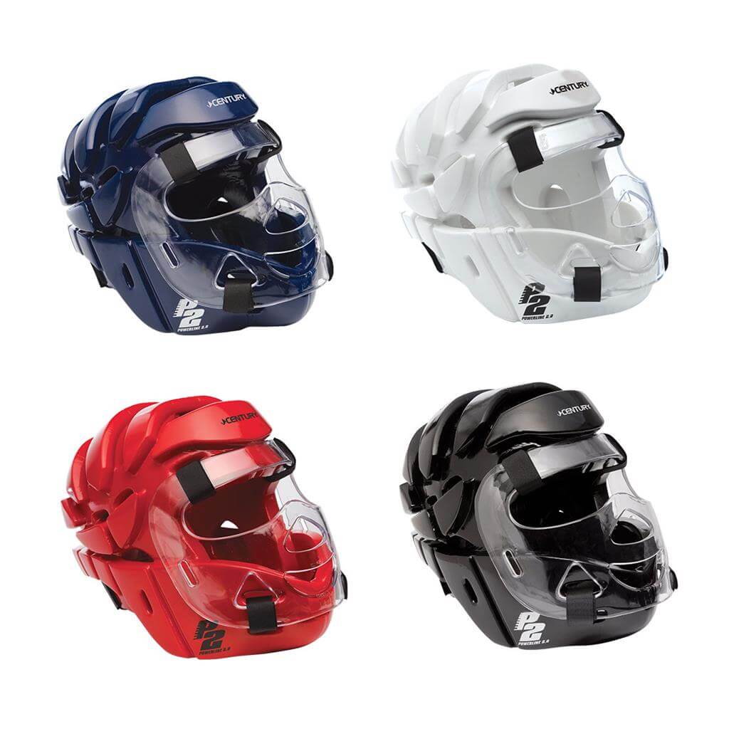 Century Sparring Gear P2 Full Face Headgear with Shield Double Layer