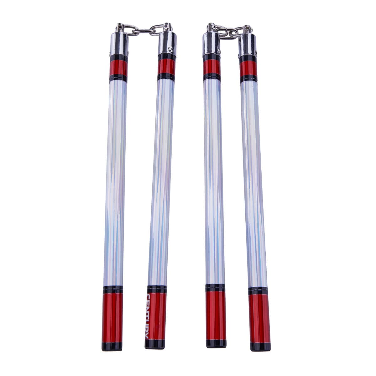 Century sporting goods 12 inch / Black/Red COMPETITION Nunchakus - FIRE AND ICE