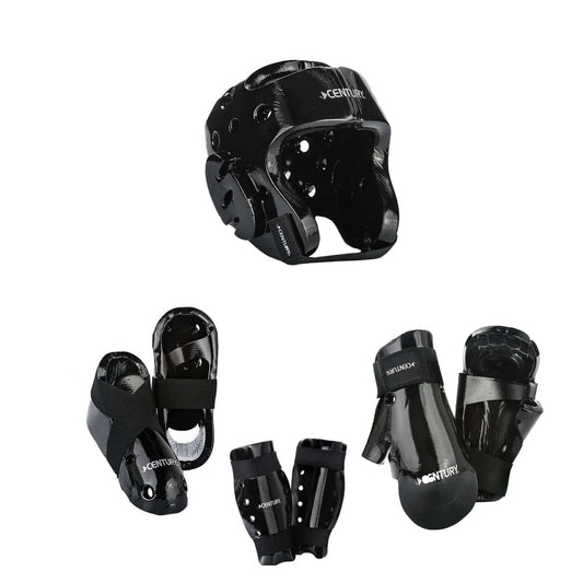 Century sporting goods Century 7 piece karate Taekwondo sparring gear combo set