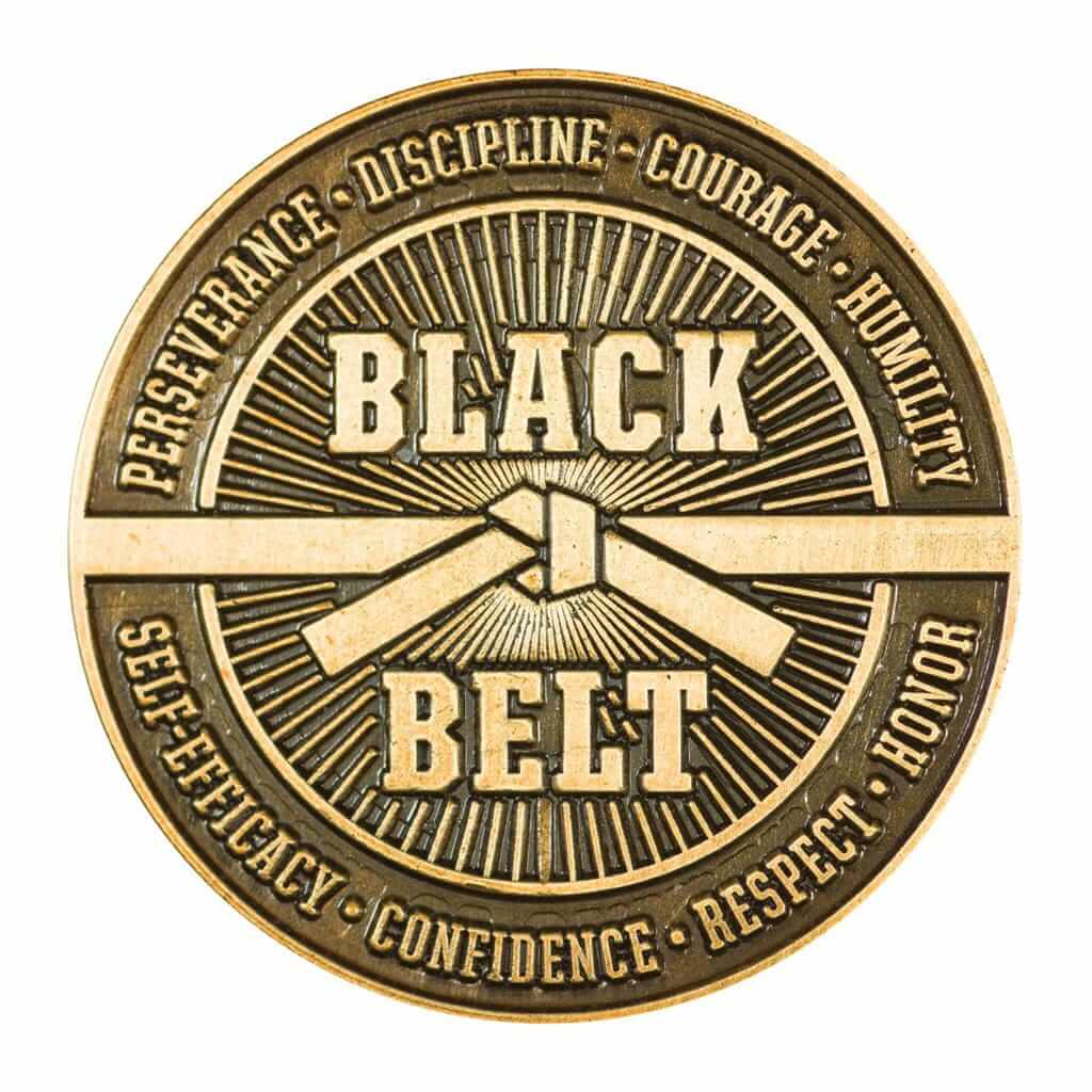 Century sporting goods BLACK BELT CHALLENGE COIN Karate gift
