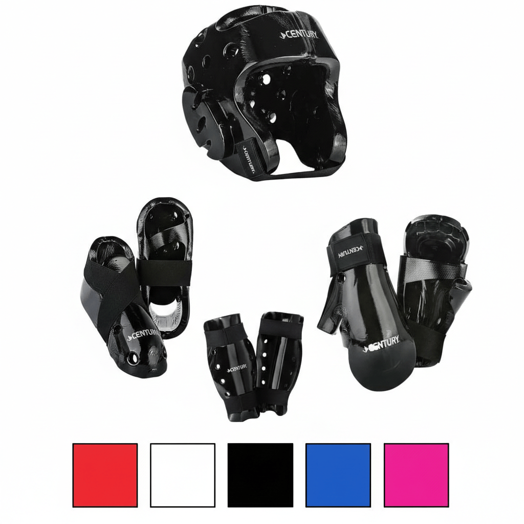 Century sporting goods Century 7 piece karate Taekwondo sparring gear combo set