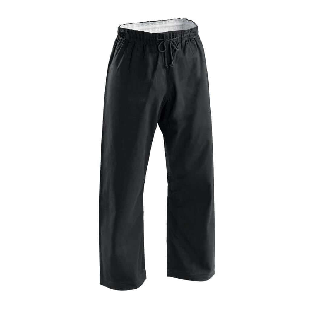 Century sporting goods black / 0 8 OZ. MIDDLEWEIGHT BRUSHED COTTON ELASTIC WAIST PANTS Karate