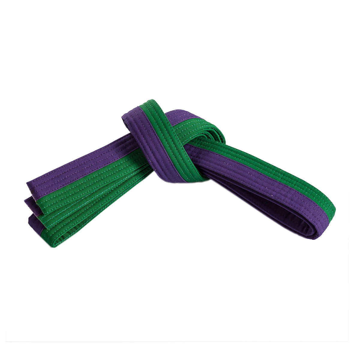 Century sporting goods green/purple / 0 child small Double Wrap Two Tone Belt  karate martial arts