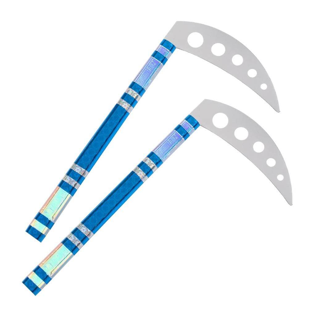 Century sporting goods silver/blue CHROME STRIPE KAMAS martial arts karate