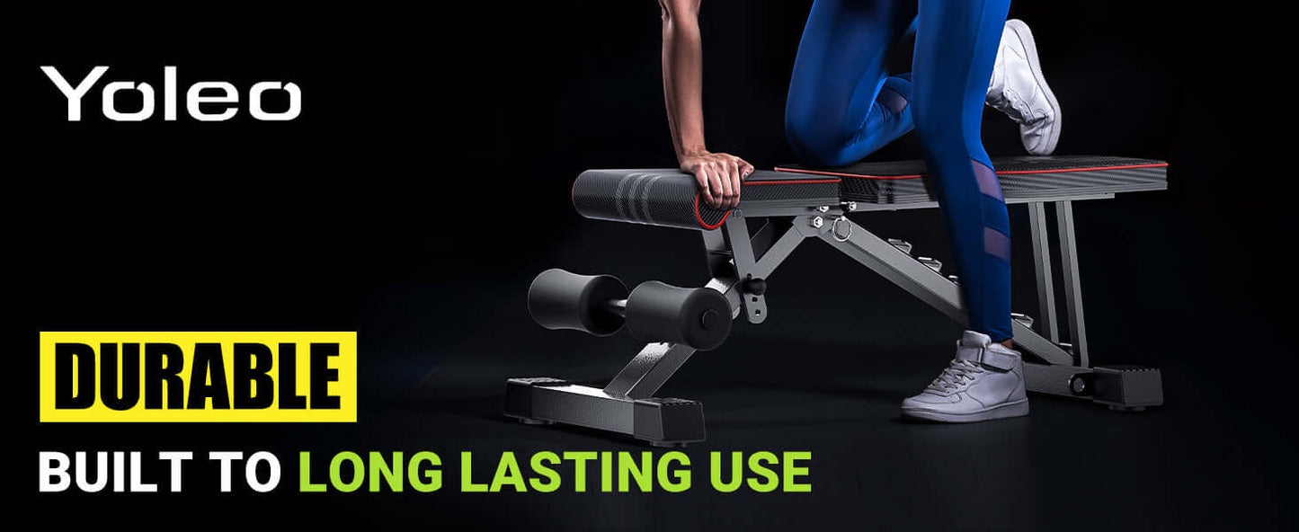 Eclipse Adjustable Benches Yoleo Adjustable Weight Bench for Full Body Workout