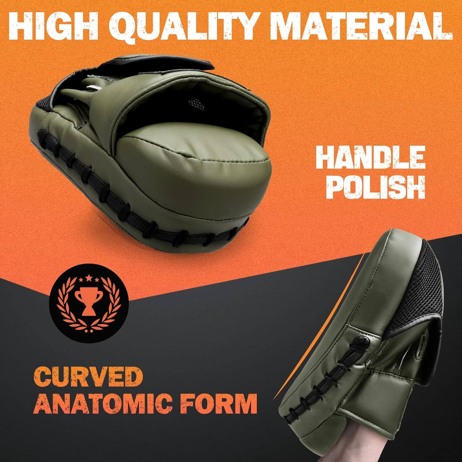 Eclipse Boxing Pads Curved Punch Mitts for Karate, Kickboxing Muay Thai Taekwondo