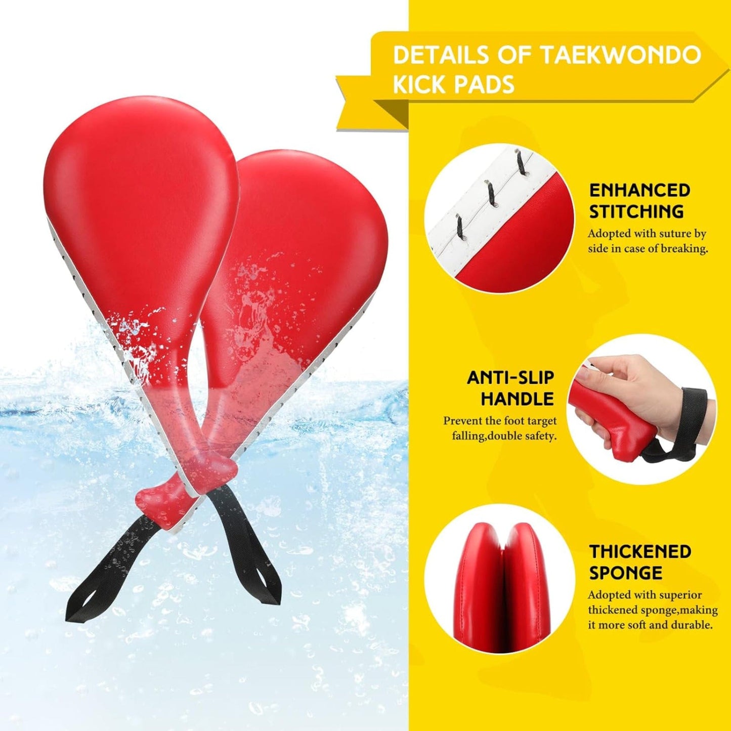 Eclipse Martial Art Supplies sporting goods 4 Pcs Taekwondo Training Set, 2 Rebreakable  Boards and 2 Kick Paddles