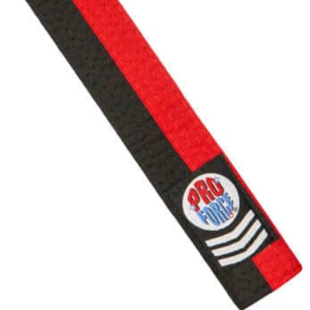 Eclipse Martial Art Supplies Sporting Goods Poom Belt Taekwondo Black and Red