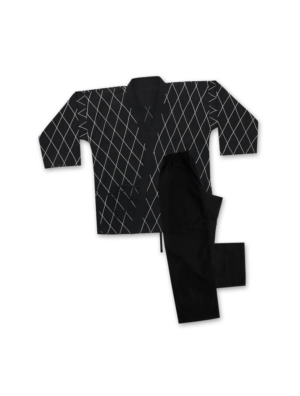 Eclipse Martial Art Supplies Sporting Goods Hapkido Uniform Black with White Stitching 8 oz gi