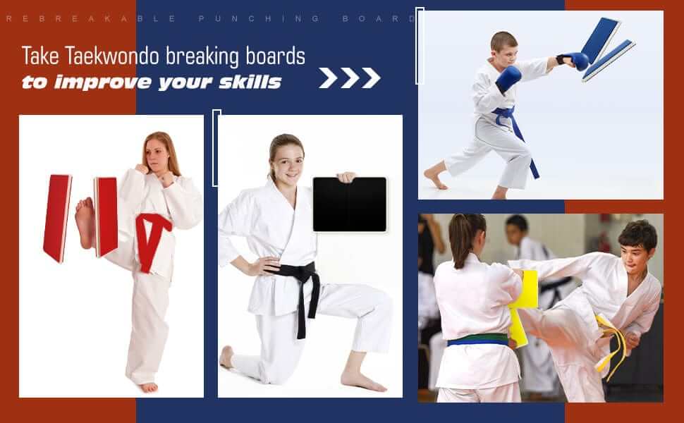 Eclipse Martial Art Supplies sporting goods 4 Pack Rebreakable Boards Martial Arts Breaking Board Karate