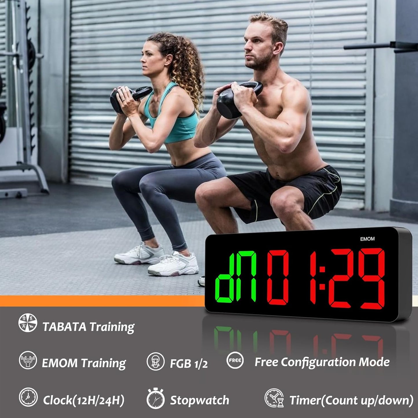 Eclipse Martial Art Supplies sporting goods Gym Ring Timer Clock for Home Gym with Remote