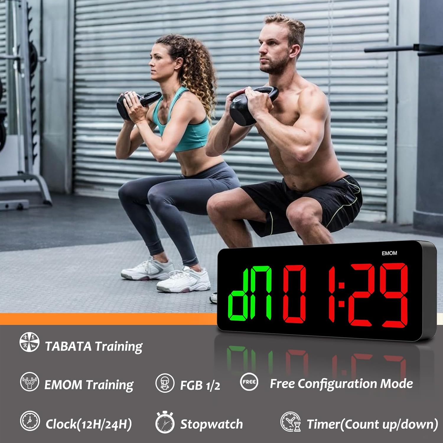 Eclipse Martial Art Supplies sporting goods Gym Ring Timer Clock for Home Gym with Remote