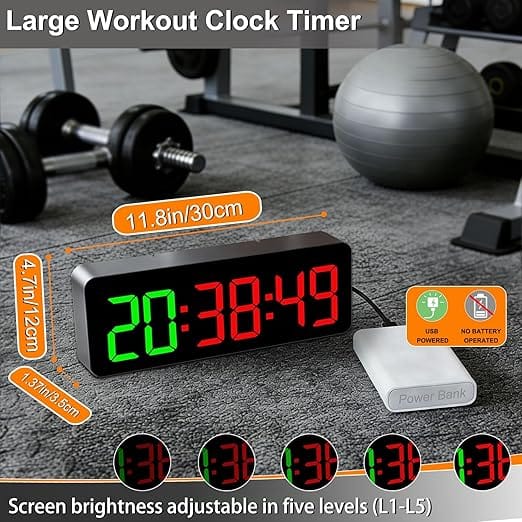 Eclipse Martial Art Supplies sporting goods Gym Ring Timer Clock for Home Gym with Remote
