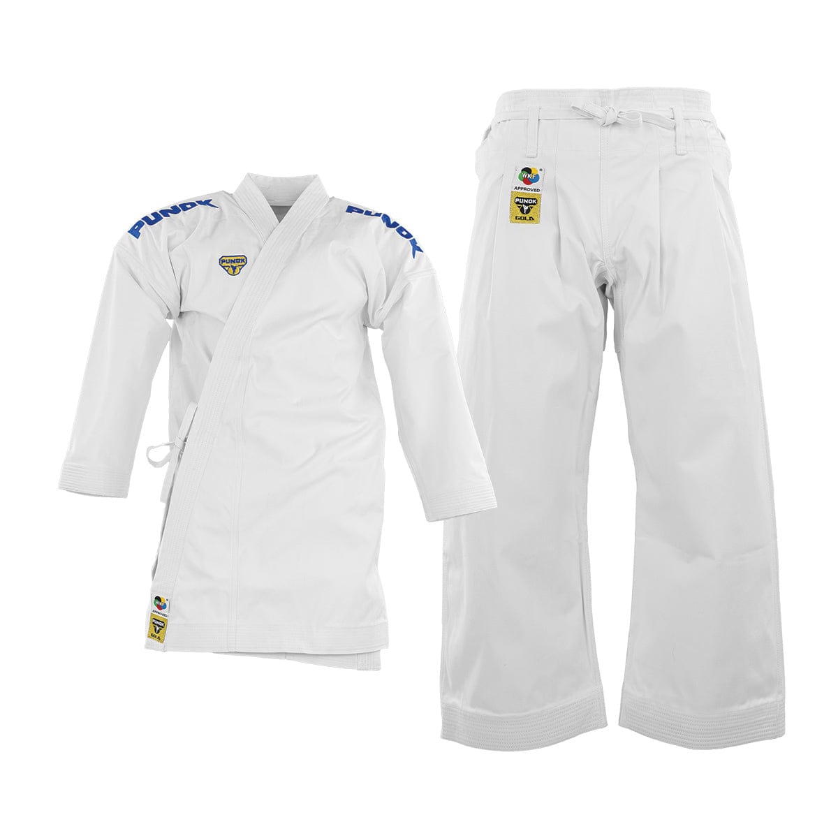 Eclipse Martial Art Supplies sporting goods Punok Kata Gold Set WKF approved Gi Red and Blue