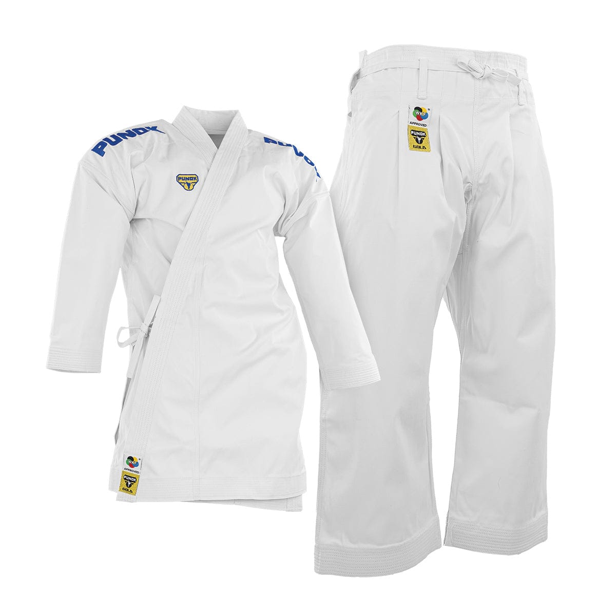 Eclipse Martial Art Supplies sporting goods Punok Kata Gold Set WKF approved Gi Red and Blue