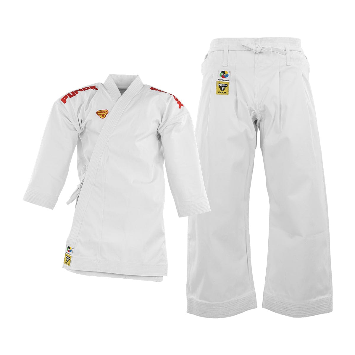 Eclipse Martial Art Supplies sporting goods Punok Kata Gold Set WKF approved Gi Red and Blue