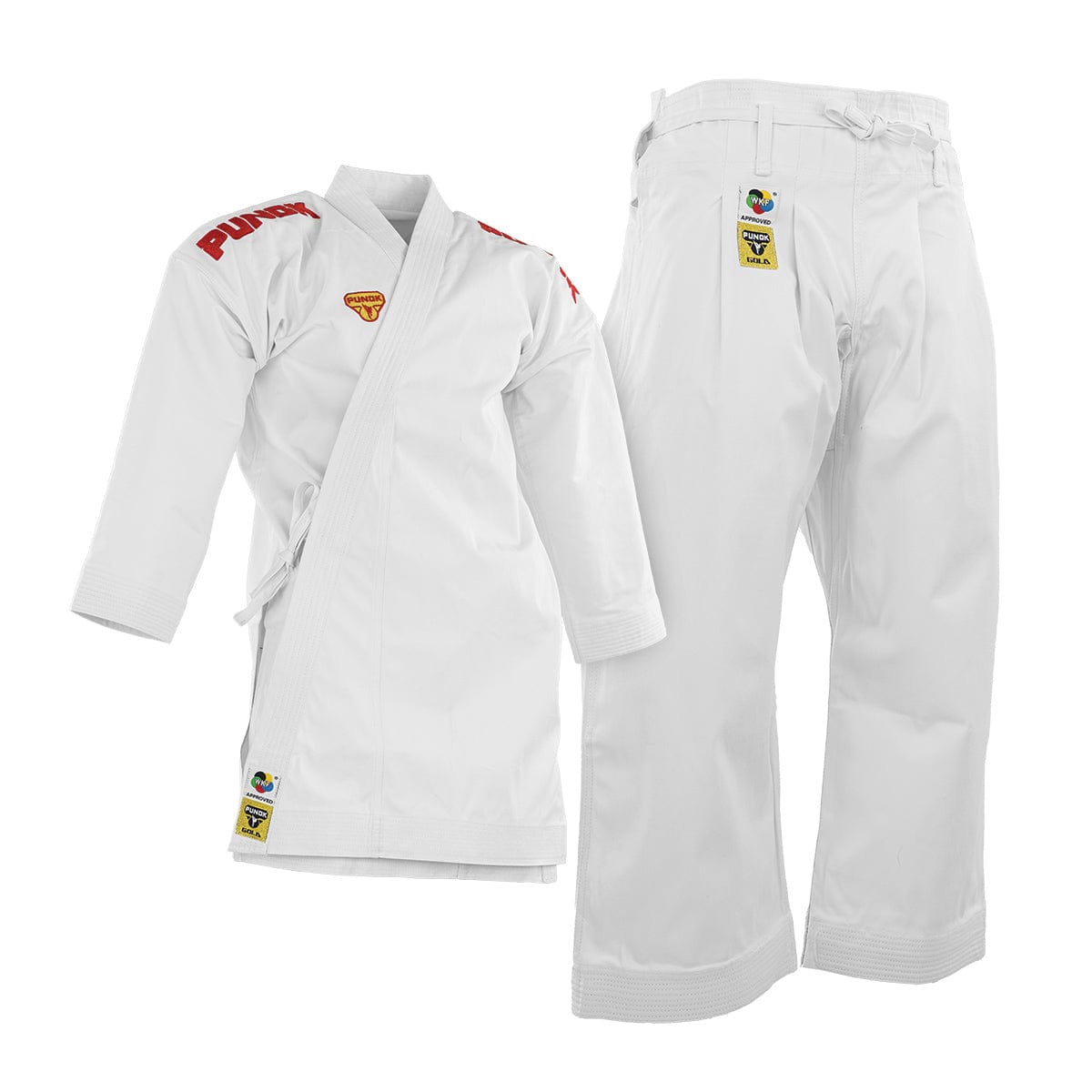 Eclipse Martial Art Supplies sporting goods Punok Kata Gold Set WKF approved Gi Red and Blue