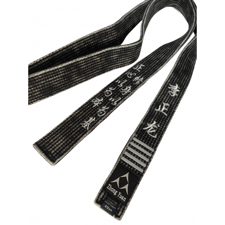 Eclipse Martial Art Supplies sporting goods Vintage Pre-Distressed Custom Embroidered Martial Arts Black Belt Karate Taekwondo