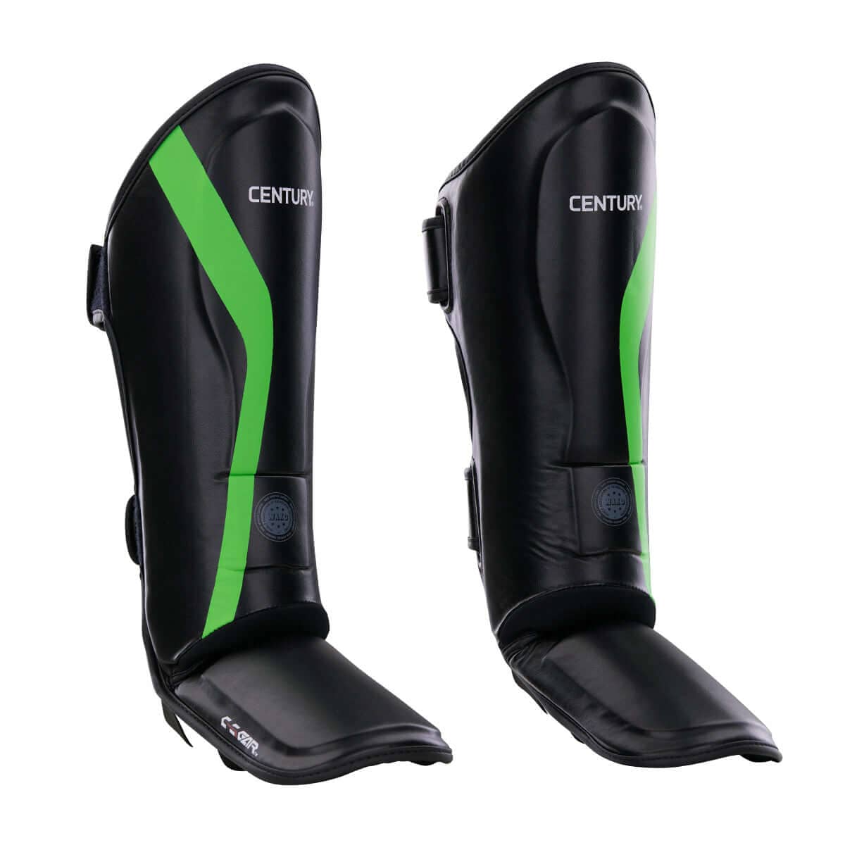 Eclipse Martial Art Supplies Sporting Goods black/green / child C-Gear Determination Shin Instep Karate guard