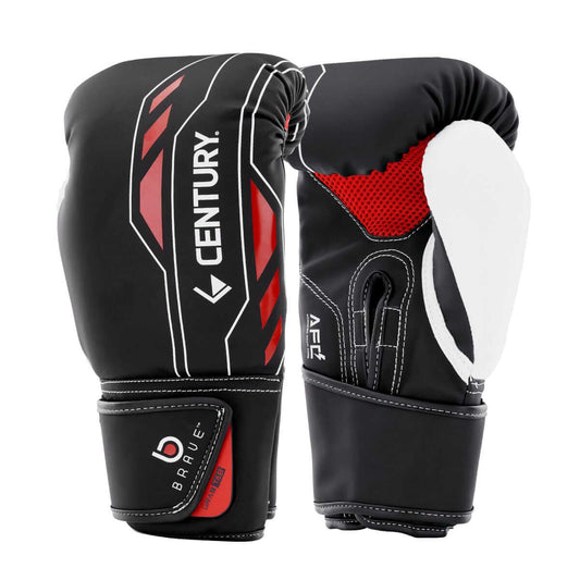 Eclipse Martial Art Supplies sporting goods black/white/red / 12 oz BRAVE KICKBOXING GLOVE 12 oz training MMA