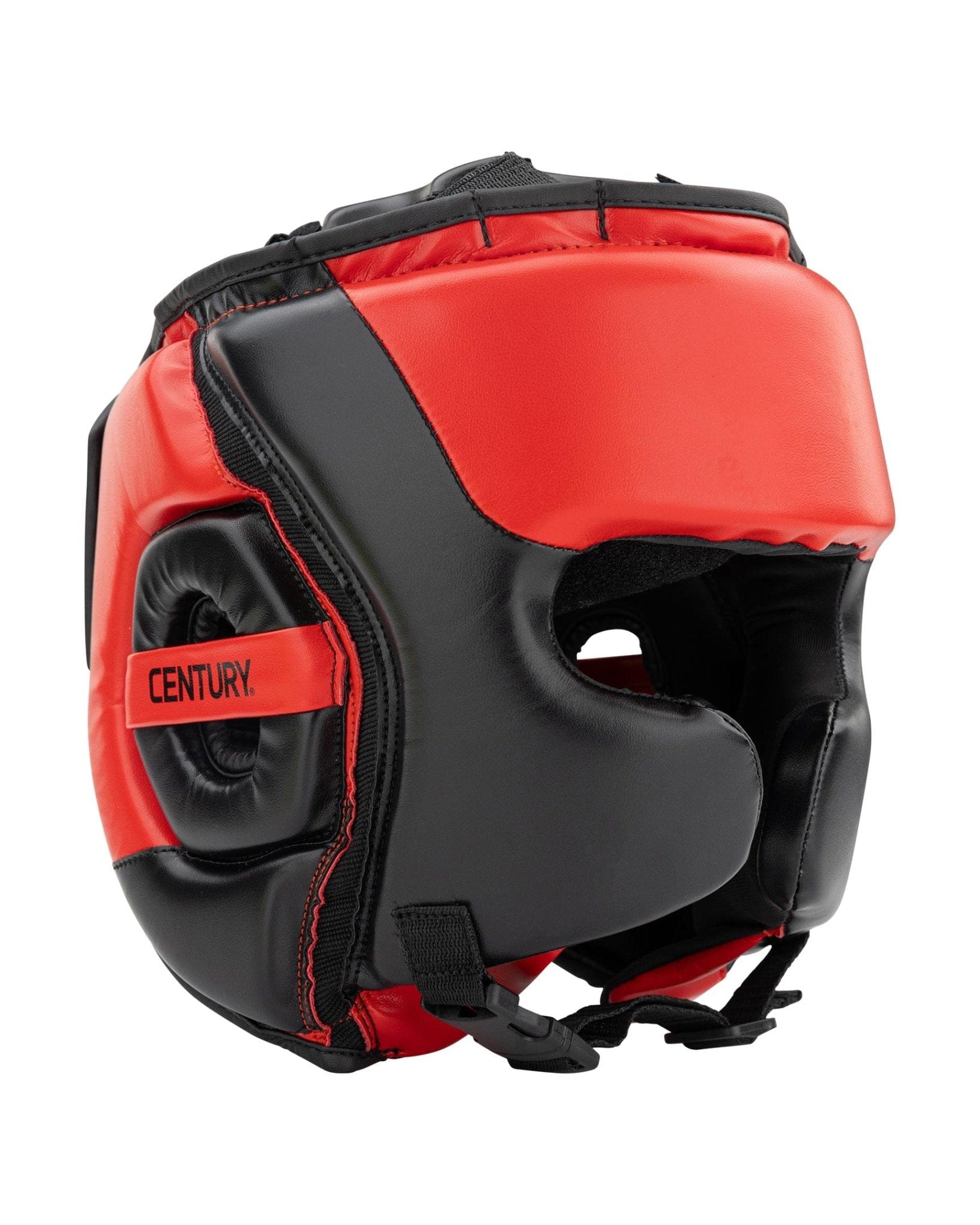 Eclipse Martial Art Supplies sporting goods black/white/red / adult S/M Drive Open Faced Headgear MMA Boxing Training Headgear