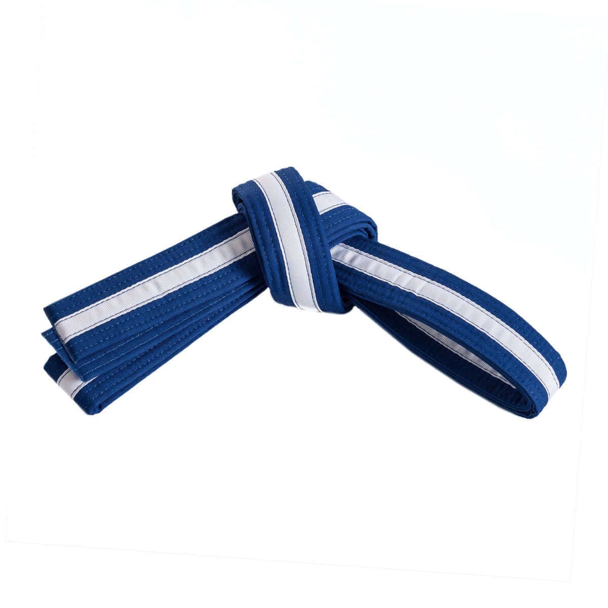 Eclipse Martial Art Supplies Sporting Goods Blue / 0-ch small Double Wrap White Striped Martial Arts Karate Belt