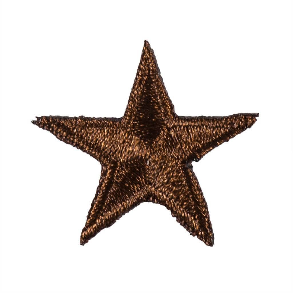 Eclipse Martial Art Supplies sporting goods Brown Iron-On Star Patches - 10 Pack Martial Arts Karate