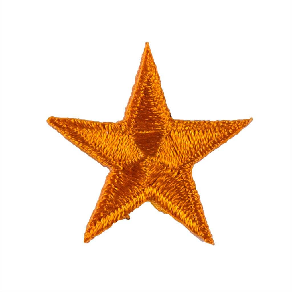 Eclipse Martial Art Supplies sporting goods Orange Iron-On Star Patches - 10 Pack Martial Arts Karate