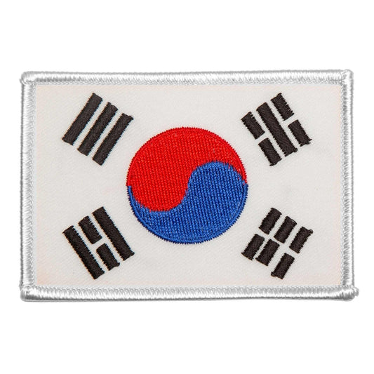 EclipseMartialArtsSupplies sporting goods Korea Flag Patch White Trim Taekwondo martial arts
