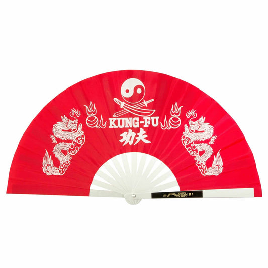 EclipseMartialArtsSupplies sporting goods Red Kung-Fu Fighting Fan tai chi kung fu kata