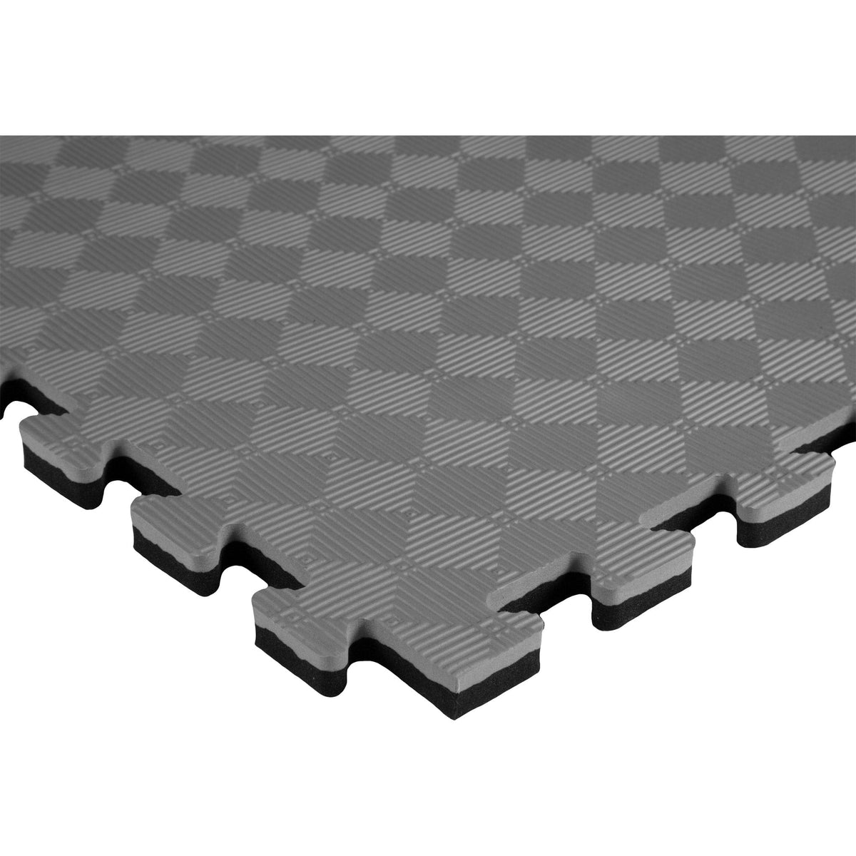 Fitvids Tumbling Mats Grey/Black ProForce Deluxe Reversible Jigsaw Mat 40 inch x 40 inch 9 pack
