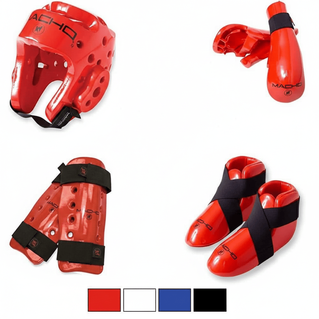 Macho sporting goods Macho Dyna 7 Piece Combo Sparring Gear shin Guards