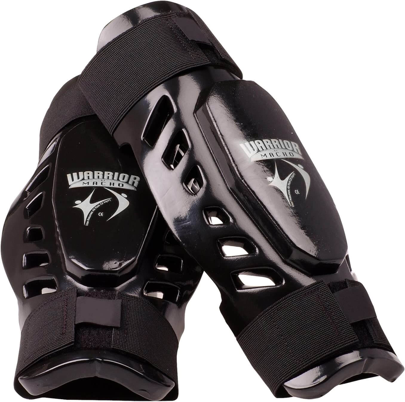 Macho sporting goods Black / short-small Macho Warrior Karate Sparring Shin Guards