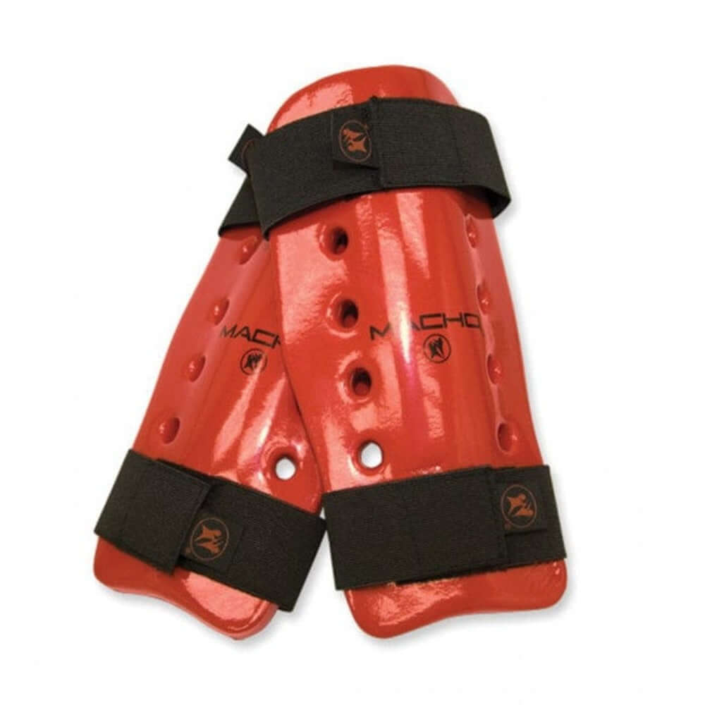 Macho sporting goods red / child Macho Dyna Karate martial Arts Shin Guards