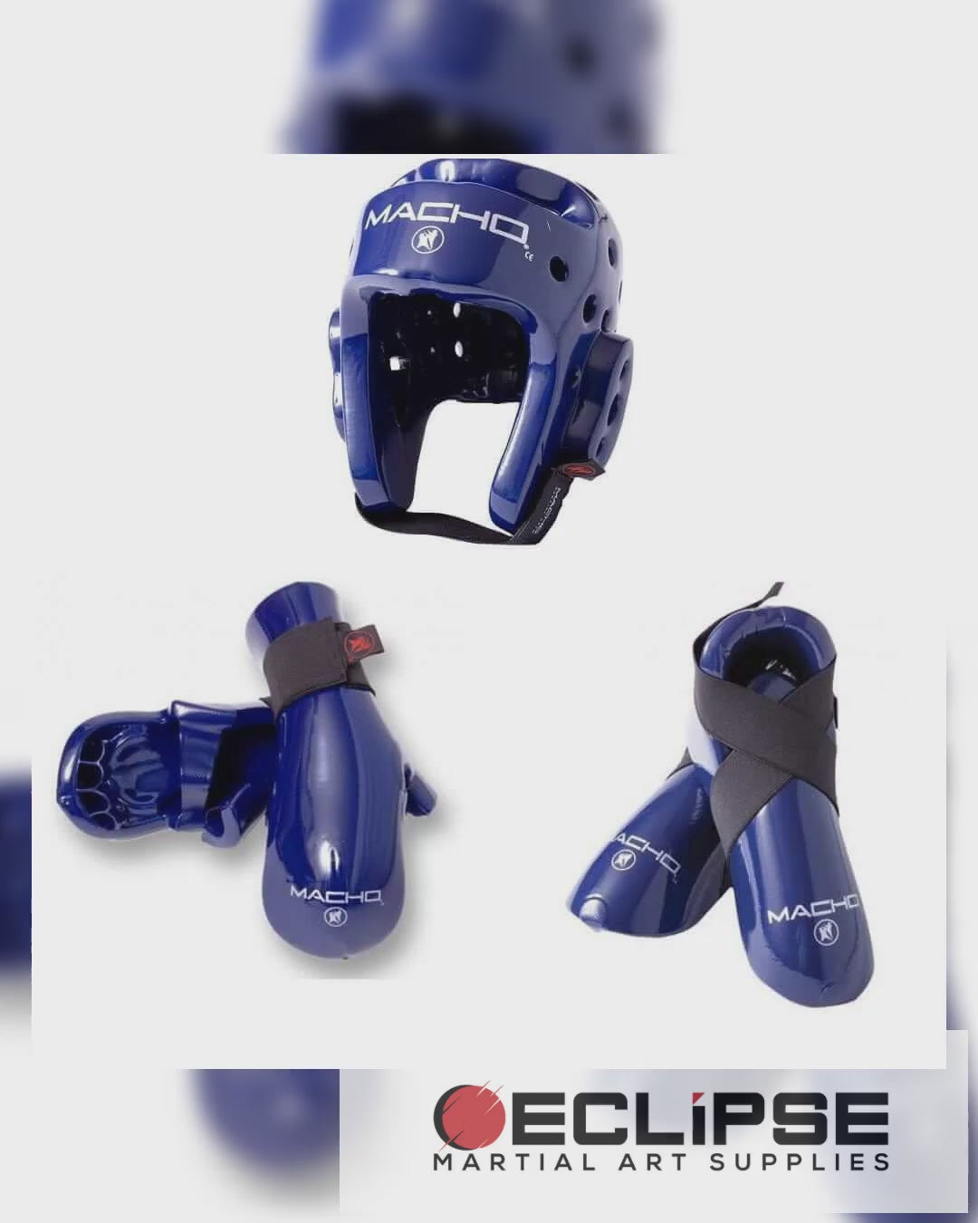 Macho Dyna Combo TaeKwonDo Karate Sparring Gear Set Video