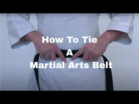 how to tie your belt