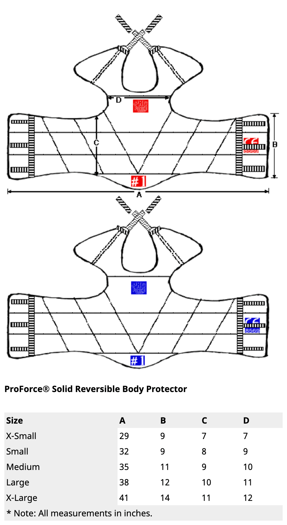 Proforce Sparring Gear ProForce Lightning Sports Sparring Body Guard