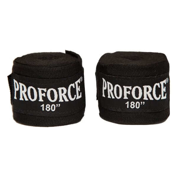 ProForce Sparring Gear black ProForce Stretch Hand Wraps - 180 inch