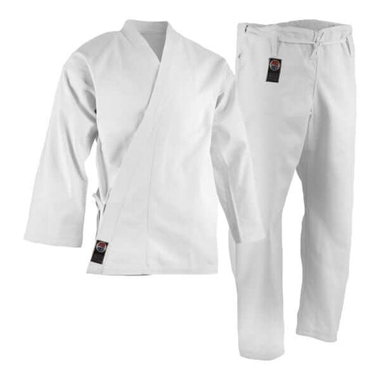 ProForce sporting goods 1- 4'9"/100 lbs ProForce 12 oz. Karate Uniform  100% Cotton White