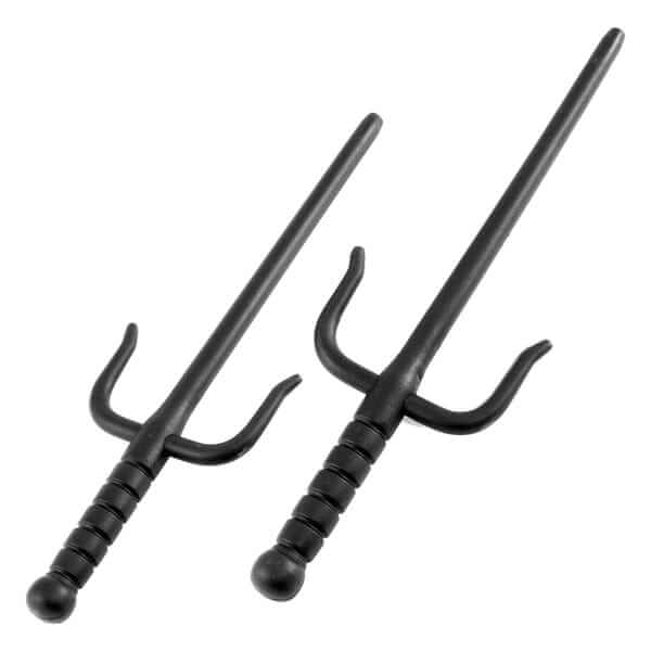 ProForce Sporting Goods 12.5 inch Black Plastic Sai Karate Kata Practice